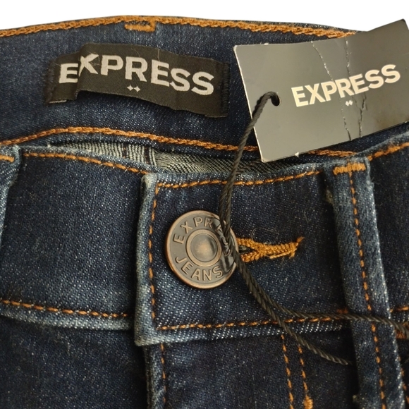 Express Jeans Women's Ultimate Stretch Skinny Mid Rise Legging Jeans Sz 00 NWT - Picture 5 of 9